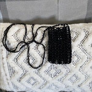 Beaded mini pouch